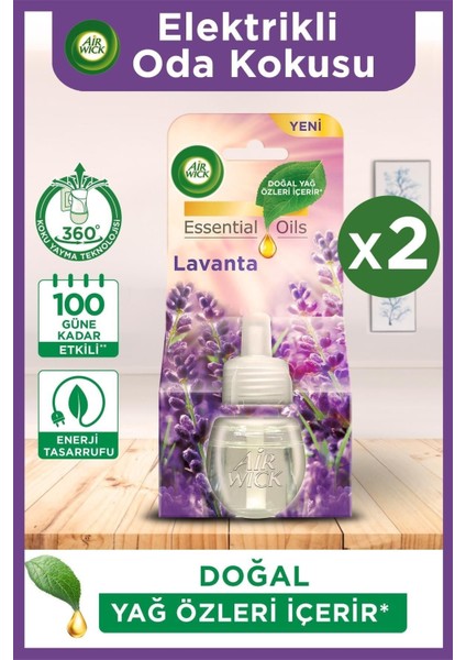 Elektrikli Oda Kokusu Yedek Şişe Lavanta x 2