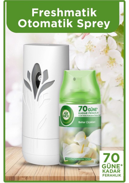 Oda Kokusu Freshmatic Makine + Yedek 250 ml Bahar Çiçekleri