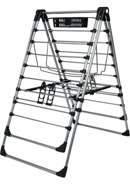 Arsina Kaliteli Siyah Kurutmalık Çamaşır Kurutma Askılığı Kalın Borulu Mandal Sepetlı fiyatları