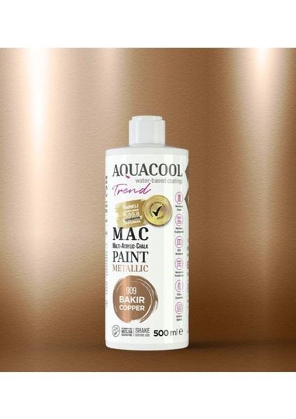 Trend M.a.c Metalik Boya 909 - Bakır 500 ml