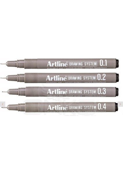 Artline Çizim Teknik Çizim Kalemi 4'lü Set