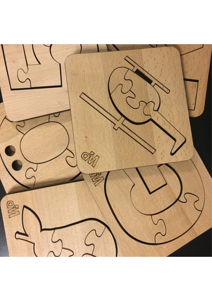Eğitici Puzzle 4mm Plywood Ahşap Boyanabilir Çocuklar Için - Taşıtlar - denizaltı