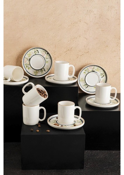 N3211 Güldünya 6 Kişilik Kahve Fincan