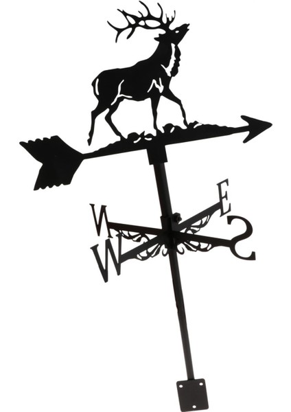 Buck Şekil Weathervane Çiftlik Evi Hava Perdesi Bahçe Bahçe Çatı Montaj Çubuk (Yurt Dışından)