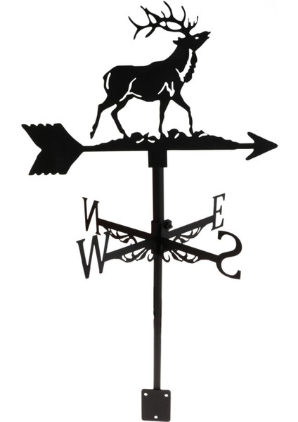 Buck Şekil Weathervane Çiftlik Evi Hava Perdesi Bahçe Bahçe Çatı Montaj Çubuk (Yurt Dışından)