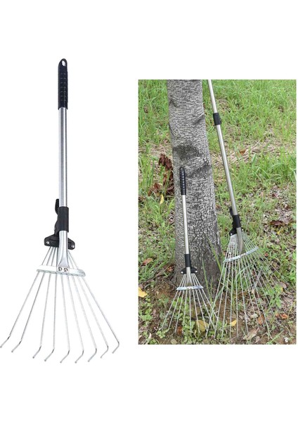 Bahçe Yaprağı Tırmağı Katlanır Baş Kamp Için Ayarlanabilir Gevşek Kalıntılar Toplayın (Yurt Dışından) fırsatları