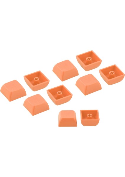 10PCS Klavye Klavyeleri Oyun Mekanik Klavye Anahtarlar Koyu Turuncu (Yurt Dışından)