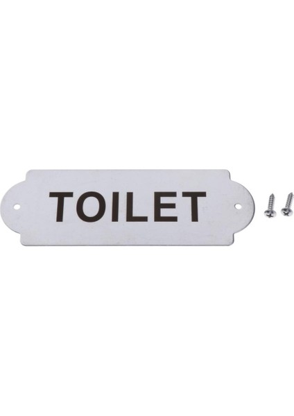 Ön Kapı Için Sözlerle Komik Ev Bahçesi Işaretleri, 16X5.5X0.2CM Tuvalet (Yurt Dışından)