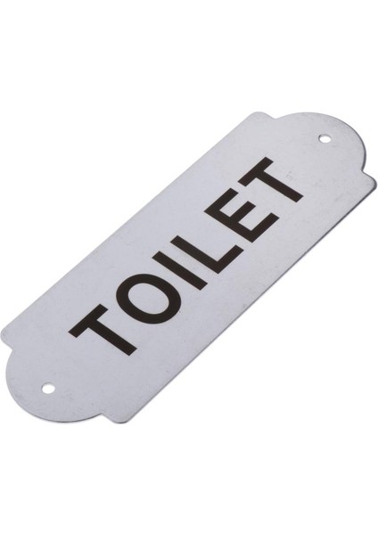 Ön Kapı Için Sözlerle Komik Ev Bahçesi Işaretleri, 16X5.5X0.2CM Tuvalet (Yurt Dışından)