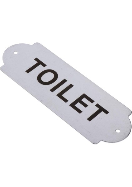 Ön Kapı Için Sözlerle Komik Ev Bahçesi Işaretleri, 16X5.5X0.2CM Tuvalet (Yurt Dışından)