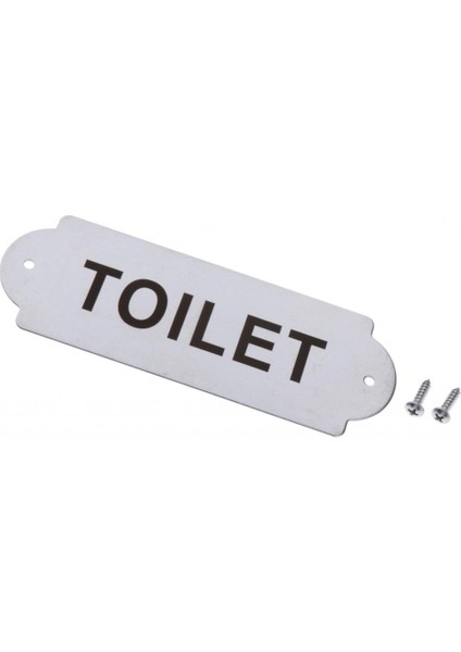 Ön Kapı Için Sözlerle Komik Ev Bahçesi Işaretleri, 16X5.5X0.2CM Tuvalet (Yurt Dışından)
