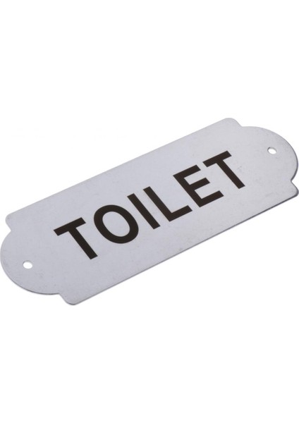 Ön Kapı Için Sözlerle Komik Ev Bahçesi Işaretleri, 16X5.5X0.2CM Tuvalet (Yurt Dışından)