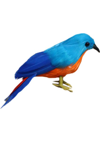 Yapay Tüylü S Heykel - Komik Heykel Süsleri - Iç ve Dış Mekan Figürinleri Mavi Kuş (Yurt Dışından) modelleri