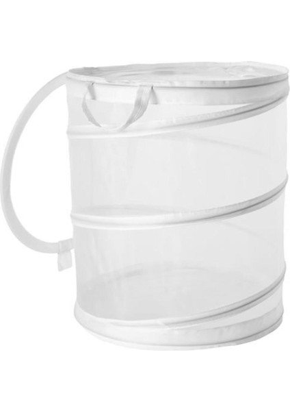 Çamaşır Sepeti, Beyaz 79 Litre Meridyendukkan 50 Cm, 9 kg Pratik Çamaşır Sepeti