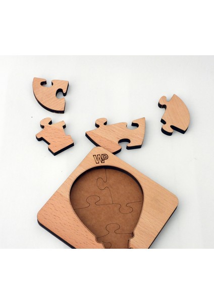 Eğitici Puzzle 4mm Plywood Ahşap Boyanabilir Çocuklar Için - Taşıtlar - Denizaltı Boya Setli