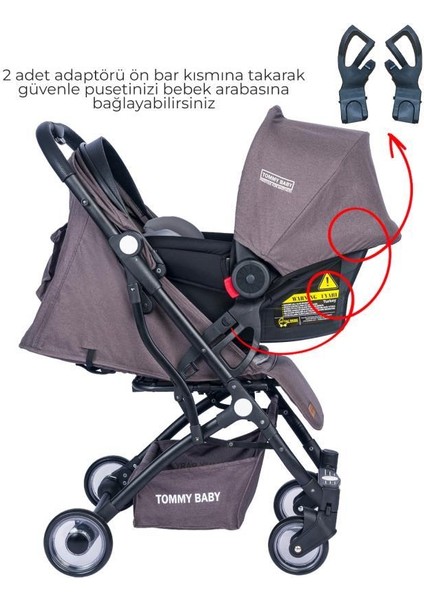 Mia Kabin Travel Bebek Arabası Black Kabin Boy