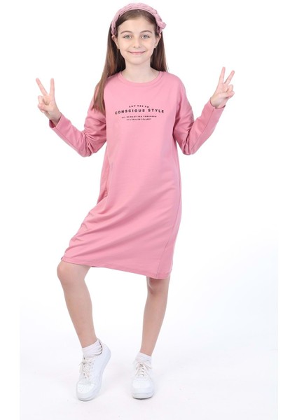 Kız Çocuk Baskılı Elbise