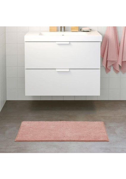 Banyo Paspası Açık Pembe Meridyendukkan 50X80 cm Mikrofiber - Yumuşak Paspas