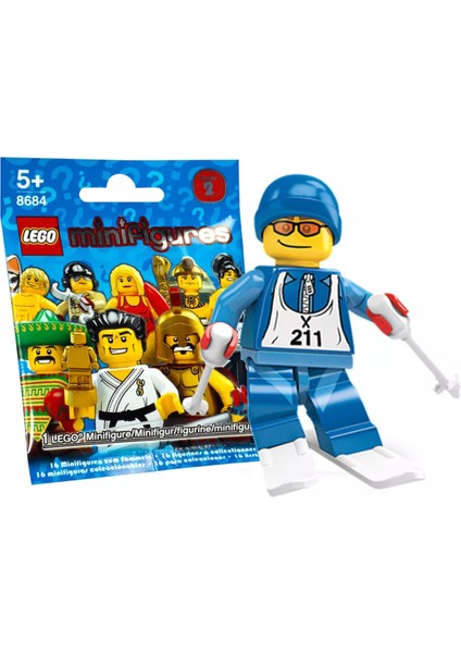 8684 Minifigür Seri 2 - Skier