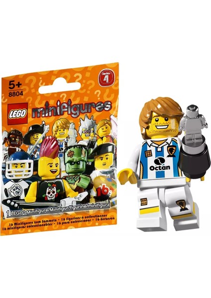 8804 Minifigür Seri 4 - Soccer Player