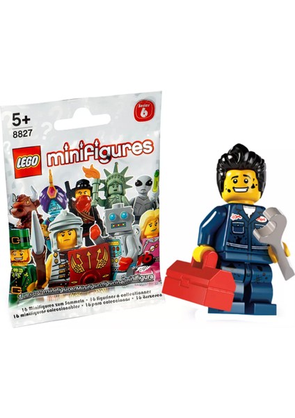 8827 Minifigür Seri 6 - Mechanic