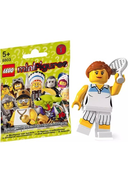 8803 Minifigür Seri 3 - Tennis Player