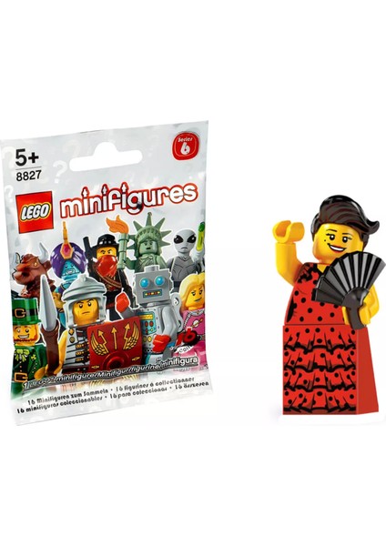 8827 Minifigür Seri 6 - Flamenco Dancer