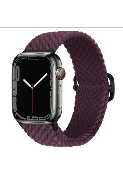 Apple Watch Gs Dt Pro T500 Ultra 3 4 5 6 7 8 Se 42 44 45 49 mm Uyumlu Kordon Örgü Tokalı Kordon