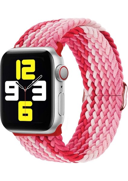 Apple Watch 3 4 5 6 7 8 Se Nike 38 40 41MM Uyumlu Kordon Örgü Tokalı Kordon