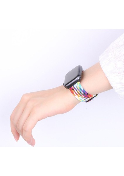 Apple Watch 3 4 5 6 7 8 Se Nike 38 40 41MM Uyumlu Kordon Örgü Tokalı Kordon