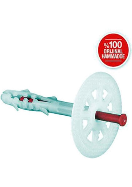 Dalmaçyalı Standart Dübel Plastik Çivili 9.5 cm 600 Adet