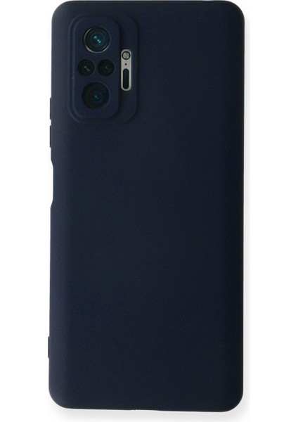 Xiaomi Redmi Note 10 Pro Kapak Içi Kadife Kamera Korumalı Lansman Silikon Kılıf - Lacivert