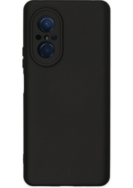 Caseworld Huawei Nova 9 Se Kapak Içi Kadife Kamera Korumalı Lansman Silikon Kılıf - Siyah