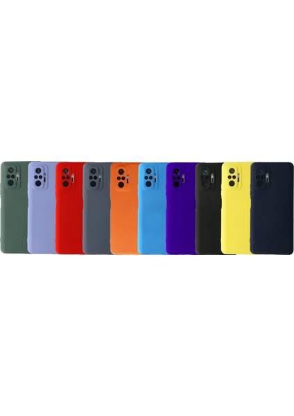 Caseworld Xiaomi Redmi Note 10 Pro Kapak Içi Kadife Kamera Korumalı Lansman Silikon Kılıf - Sarı
