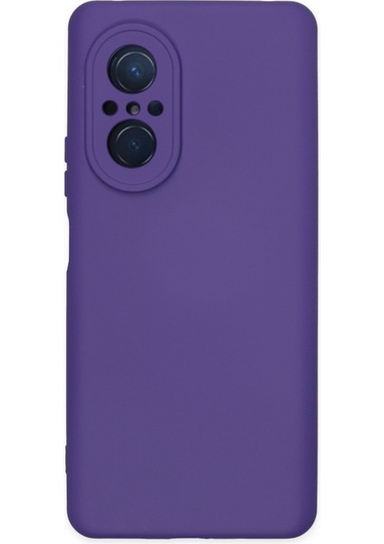 Case World Caseworld Huawei Nova 9 Se Kapak Içi Kadife Kamera Korumalı Lansman Silikon Kılıf - Mor