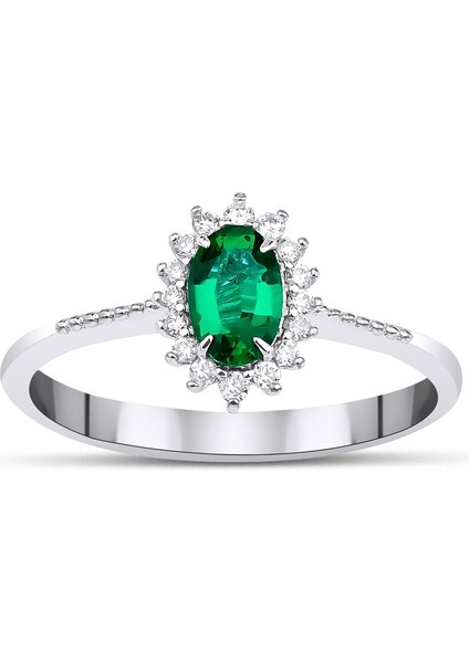 Emerald Oval Yüzük