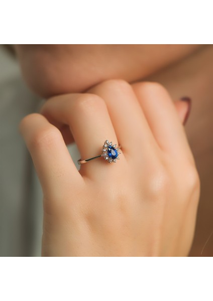 Safir Damla Yüzük fiyatları