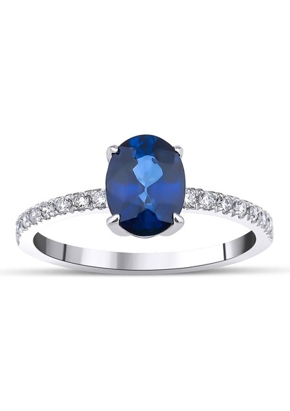 Safir Oval Yüzük