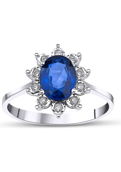 Safir Oval Yüzük