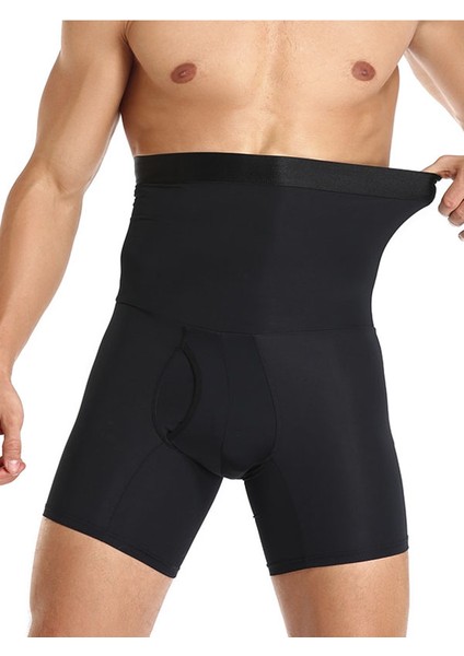 Toparlayıcı Dikişsiz Yüksek Bel Erkek Duble Boxer Korse