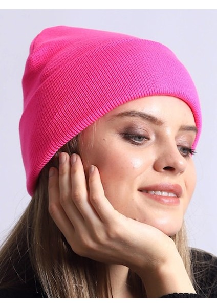 Basic Katlanır Style Fitilli Tarz Bere Erkek Pembe
