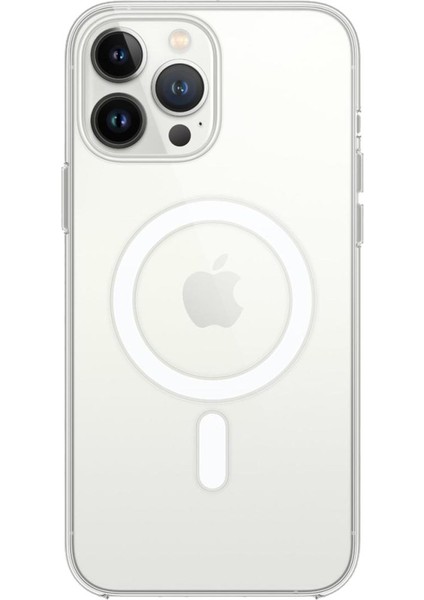 iPhone 14 Pro Magsafe Kablosuz Şarj Uyumlu Şeffaf Kılıf