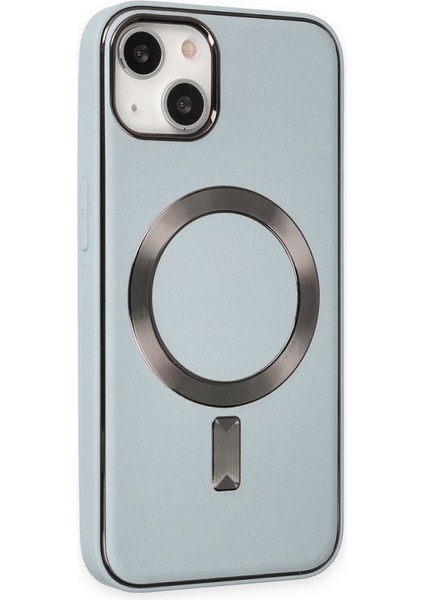 iPhone 13 Uyumlu Coco Deri Magneticsafe Silikon Telefon Kılıfı