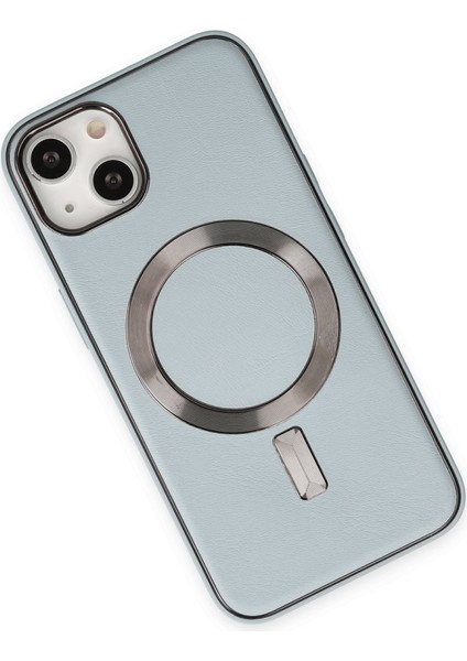 iPhone 13 Uyumlu Coco Deri Magneticsafe Silikon Telefon Kılıfı