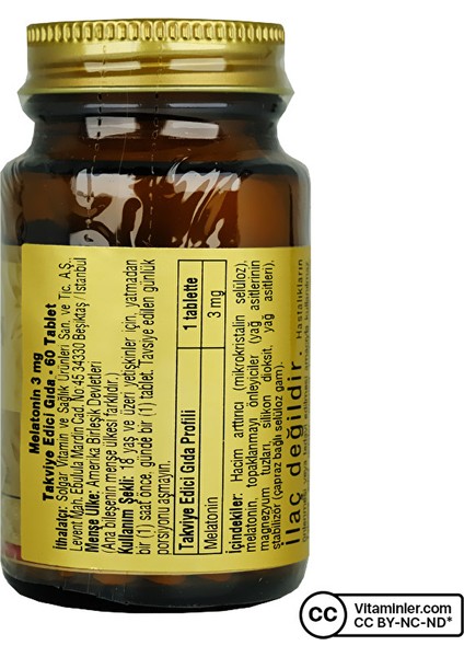 Melatonin - 3 Mg 60 Tablet