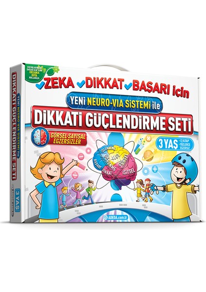 3 Yaş Dikkat Güçlendiren Set - 3 Yaş Için Dikkat Güçlendirme