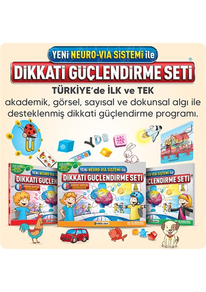 3 Yaş Dikkat Güçlendiren Set - 3 Yaş Için Dikkat Güçlendirme
