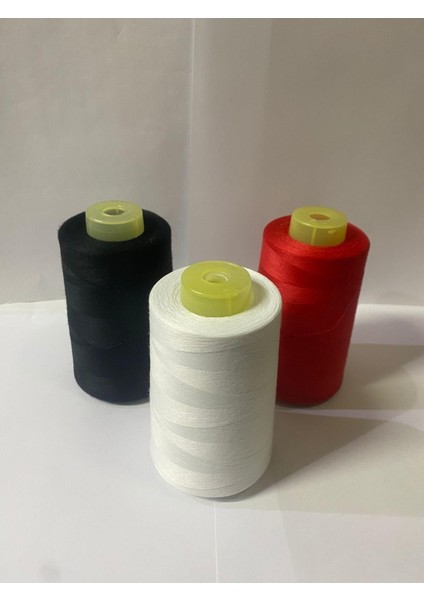 Mutlu Iplik 3 'lü Set Dikiş Ipliği 120 No 5000M Polyester