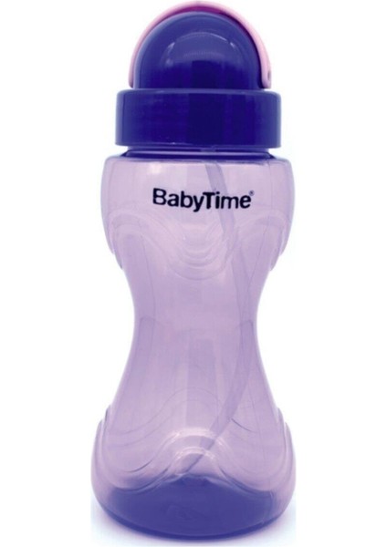 Pipetli Suluk Mor Renkli Ergonomik Tasarım 500 ml Bebekler İçin Sağlıklı Seçim