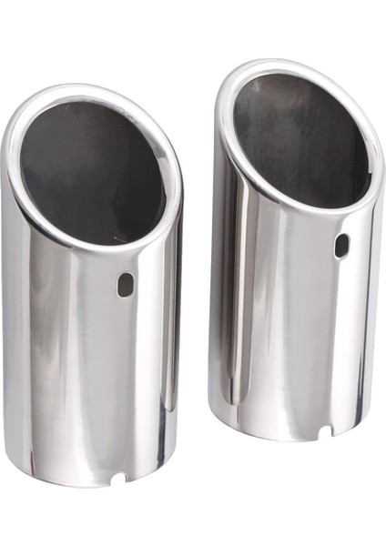 Araba Arka Kavisli Egzoz Borusu Uçları Krom Kuyruk (Yurt Dışından)